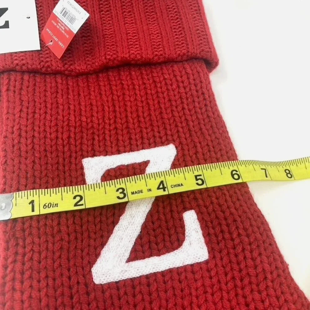 Target Wondershop Z Knit Monogram Christmas Stocking Red Wondershop™: 20